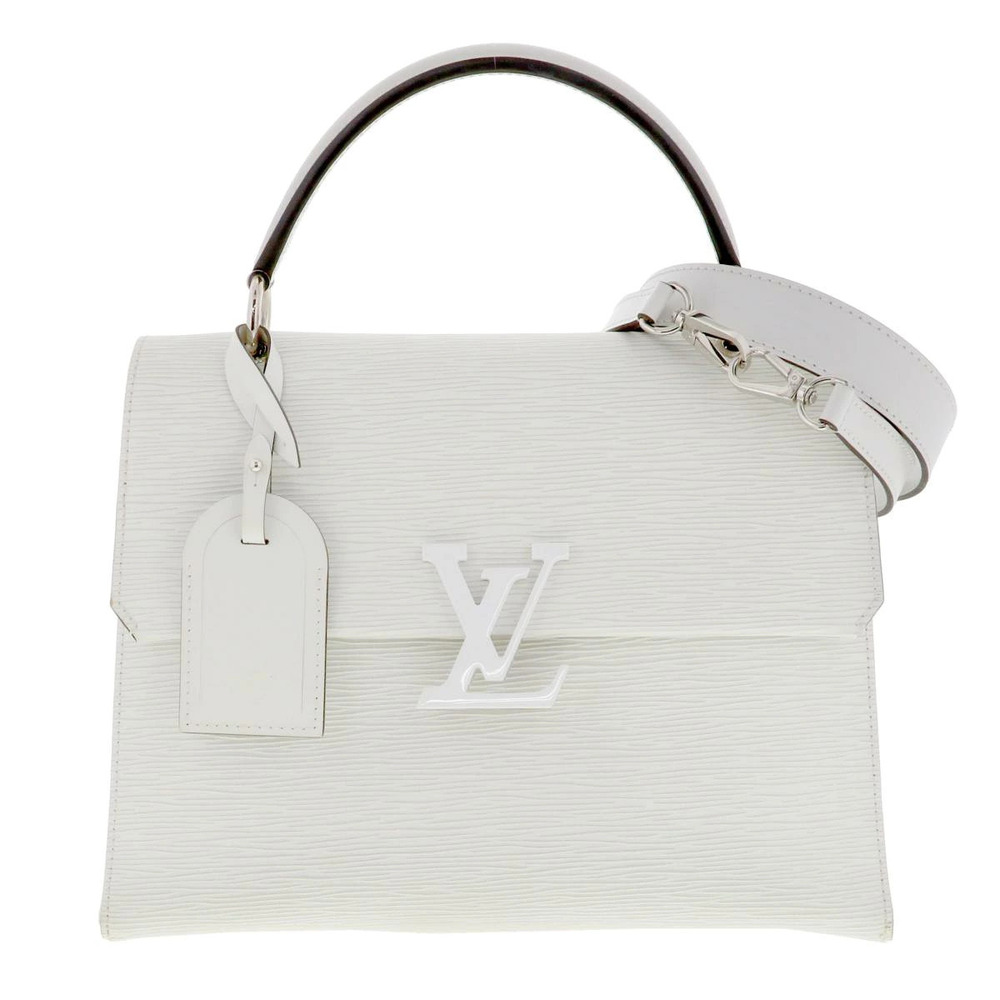 LOUIS VUITTON Grenelle Bron White Bag Handbag Epi White
